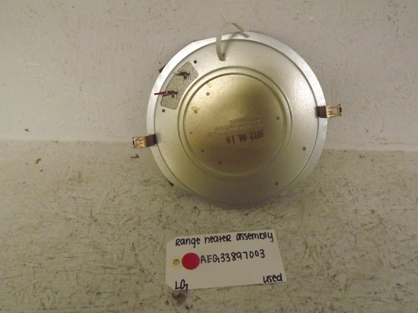 LG Range AEG33897003 Heater Assembly Used LG Range AEG33897003 Heater Assembly Used